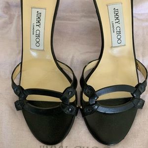 Jimmy Choo slide sandal- kitten heel